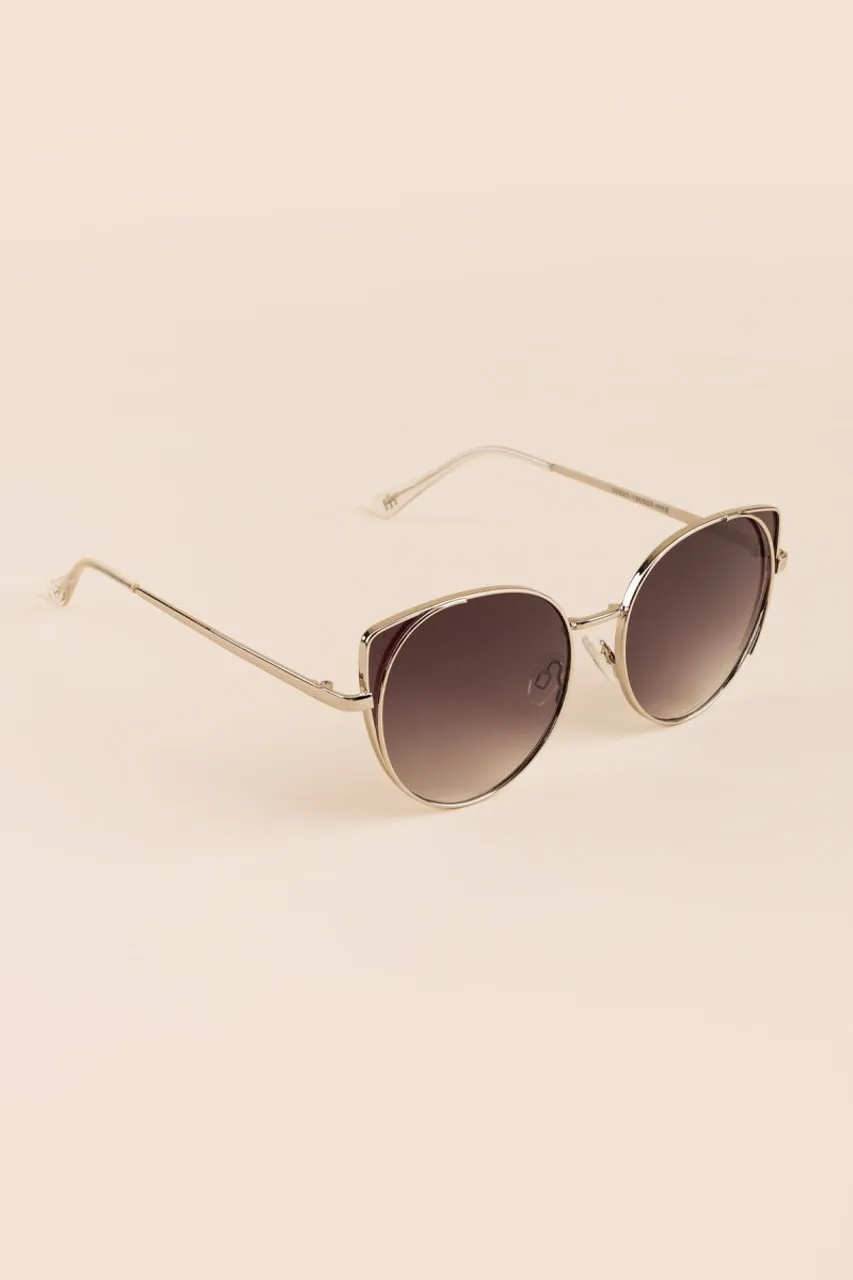 Savannah Metal Cateye Sunglasses