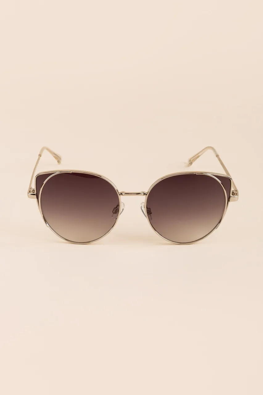 Savannah Metal Cateye Sunglasses