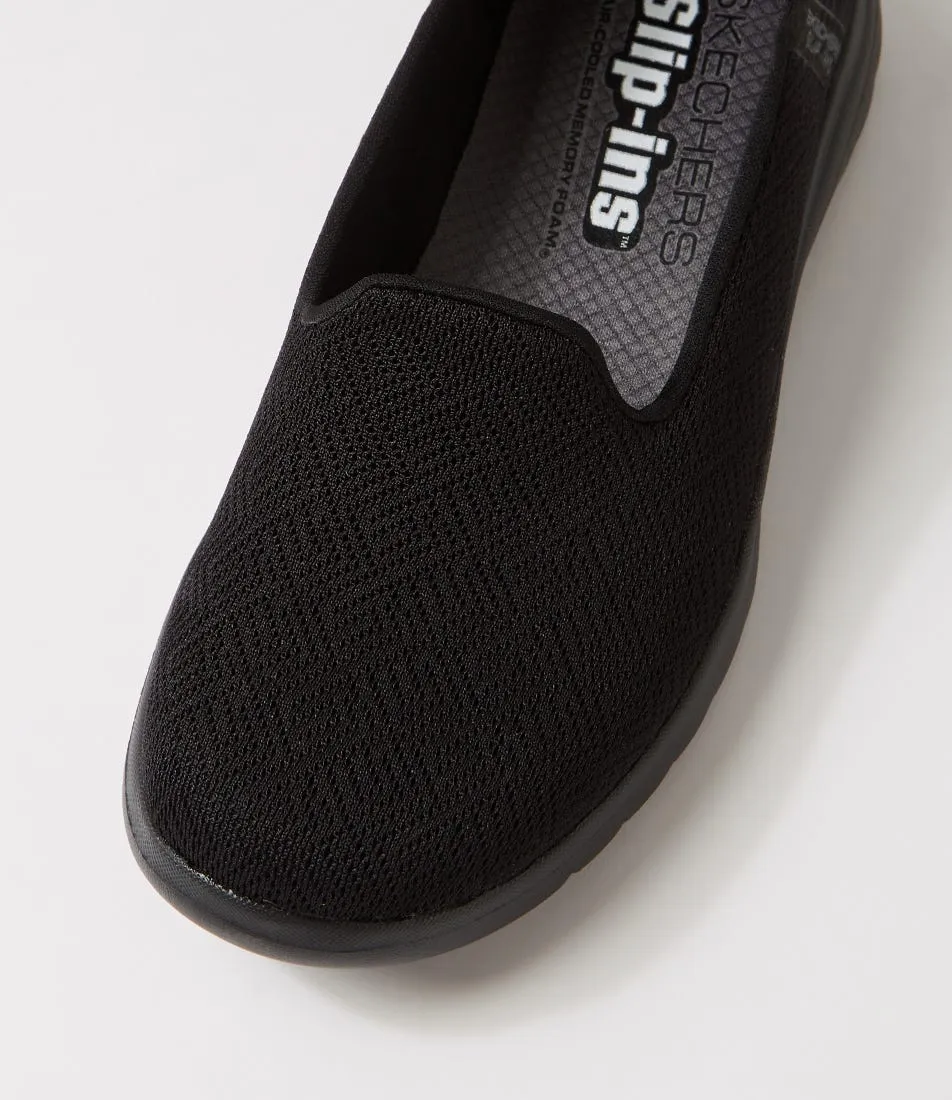 SKECHERS On The Go A Black Fabric Sneakers