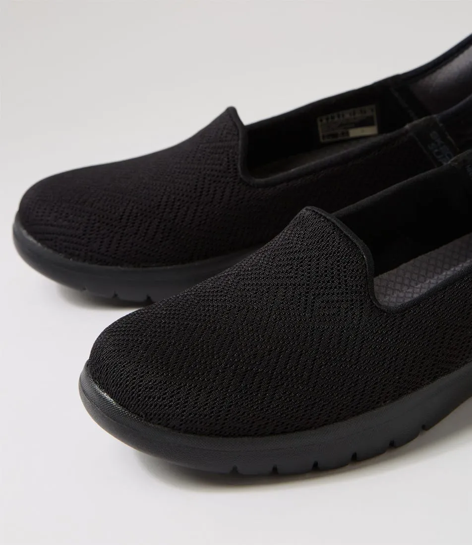 SKECHERS On The Go A Black Fabric Sneakers