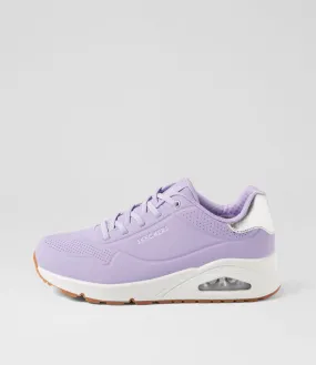 SKECHERS Uno Shimmer Away Lilac Sneakers