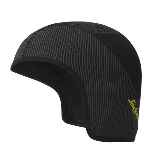 Snickers 9053 FlexiWork, Seamless Helmet Liner - Black/Grey