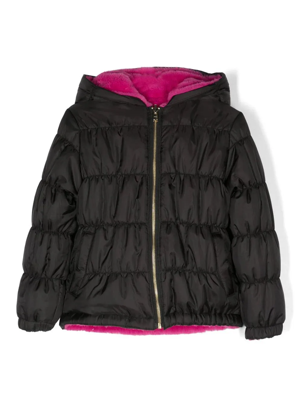 Sonia Rykiel Hooded Faux Fur Reversible Jacket