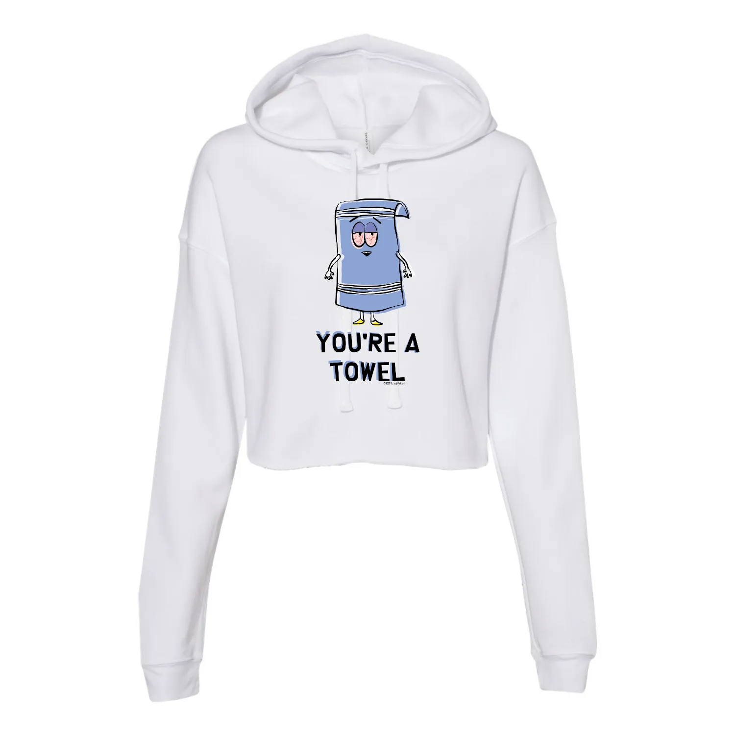 South Park Towelie You're a Towel Women's Cropped Fleece Hooded Sweatshirt