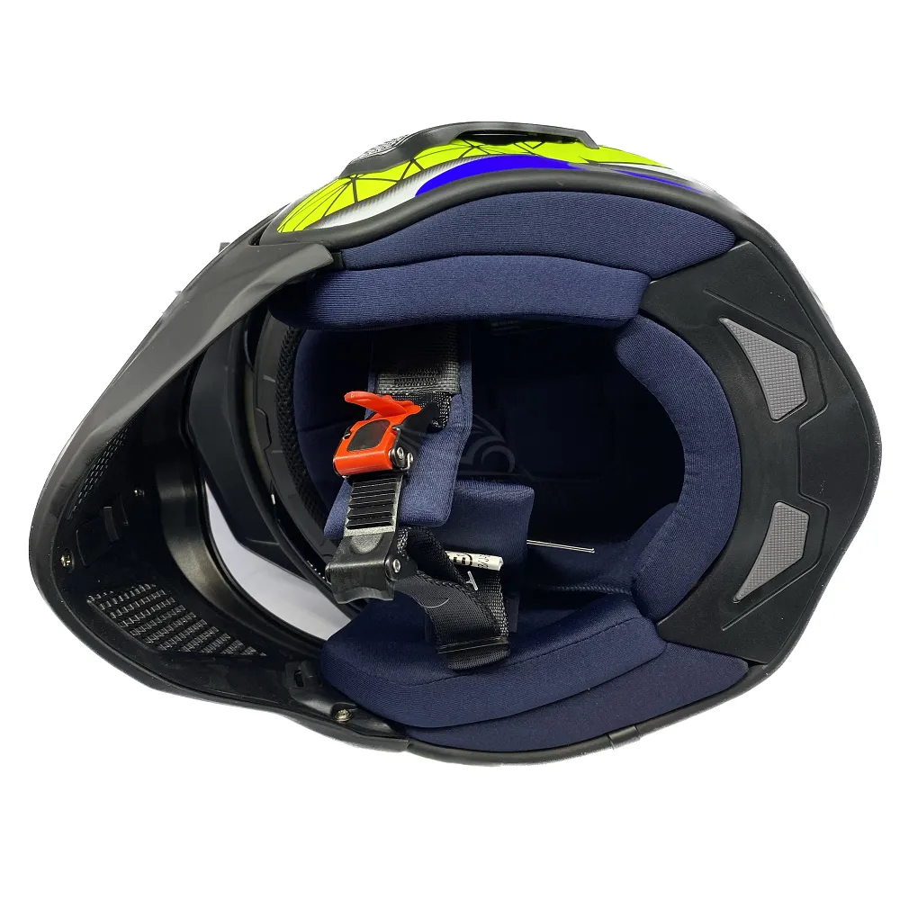 Spada Storm Graphic Helmet - Black/Blue/Yellow