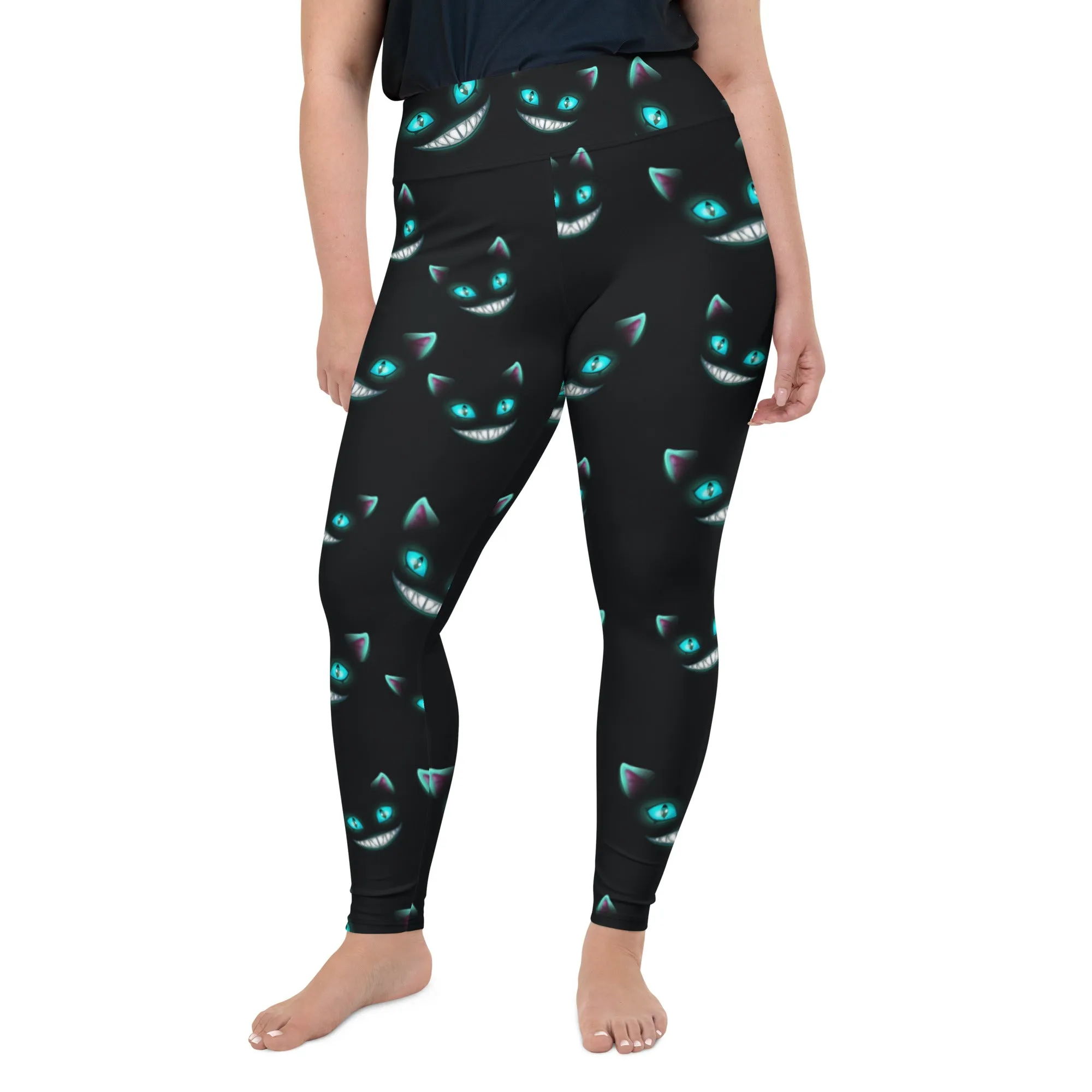 Spooky Halloween Cat Plus Size Leggings