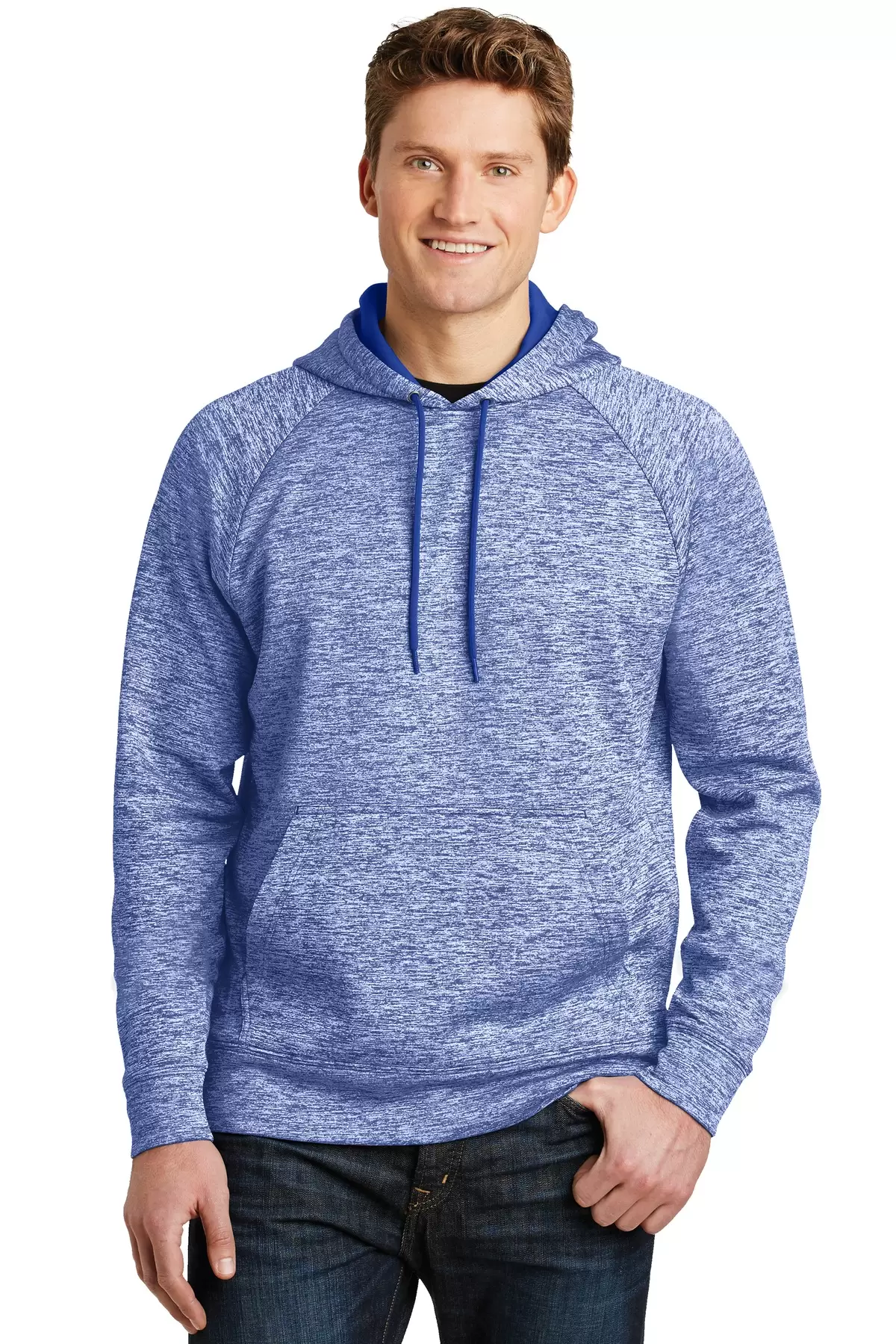 Sport Tek ST225 Sport-Tek PosiCharge Electric Heather Fleece Hooded Pullover SKU: ST225