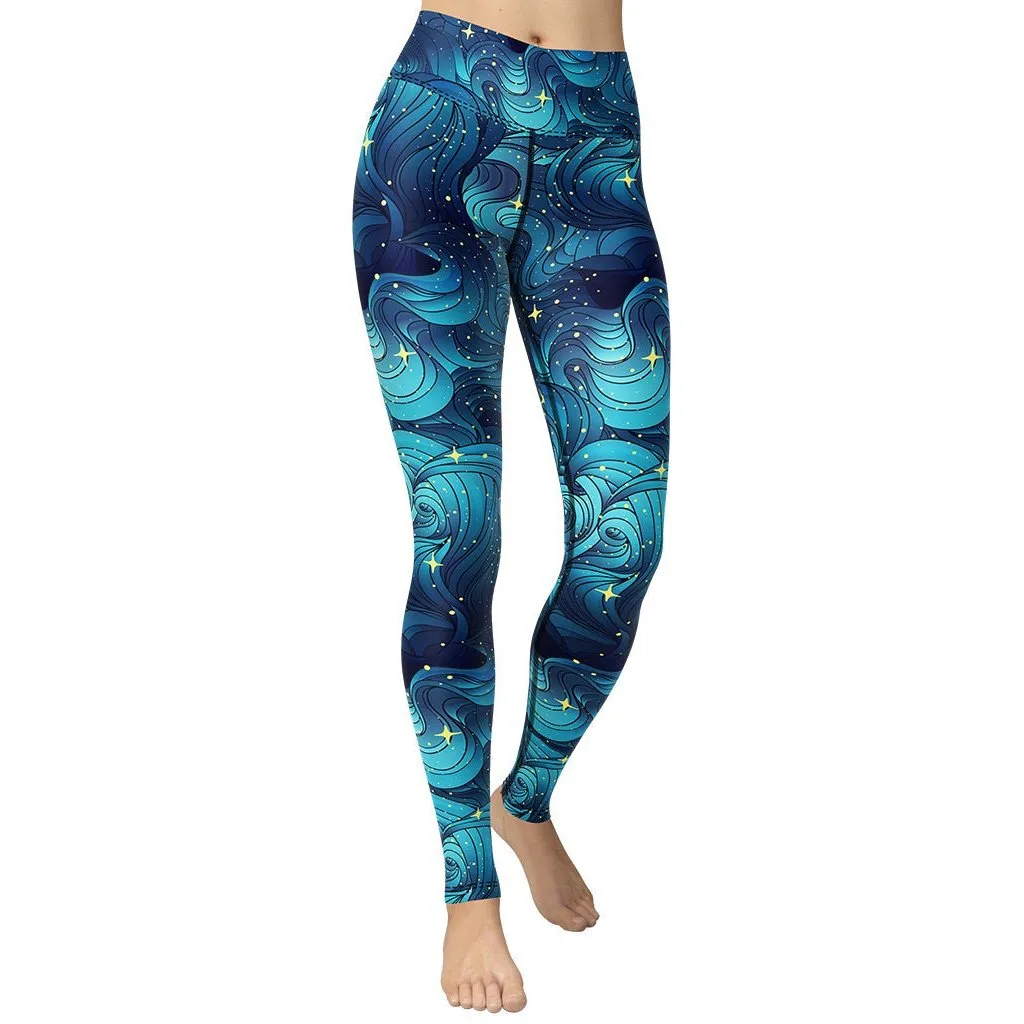 Starry Night Yoga Leggings