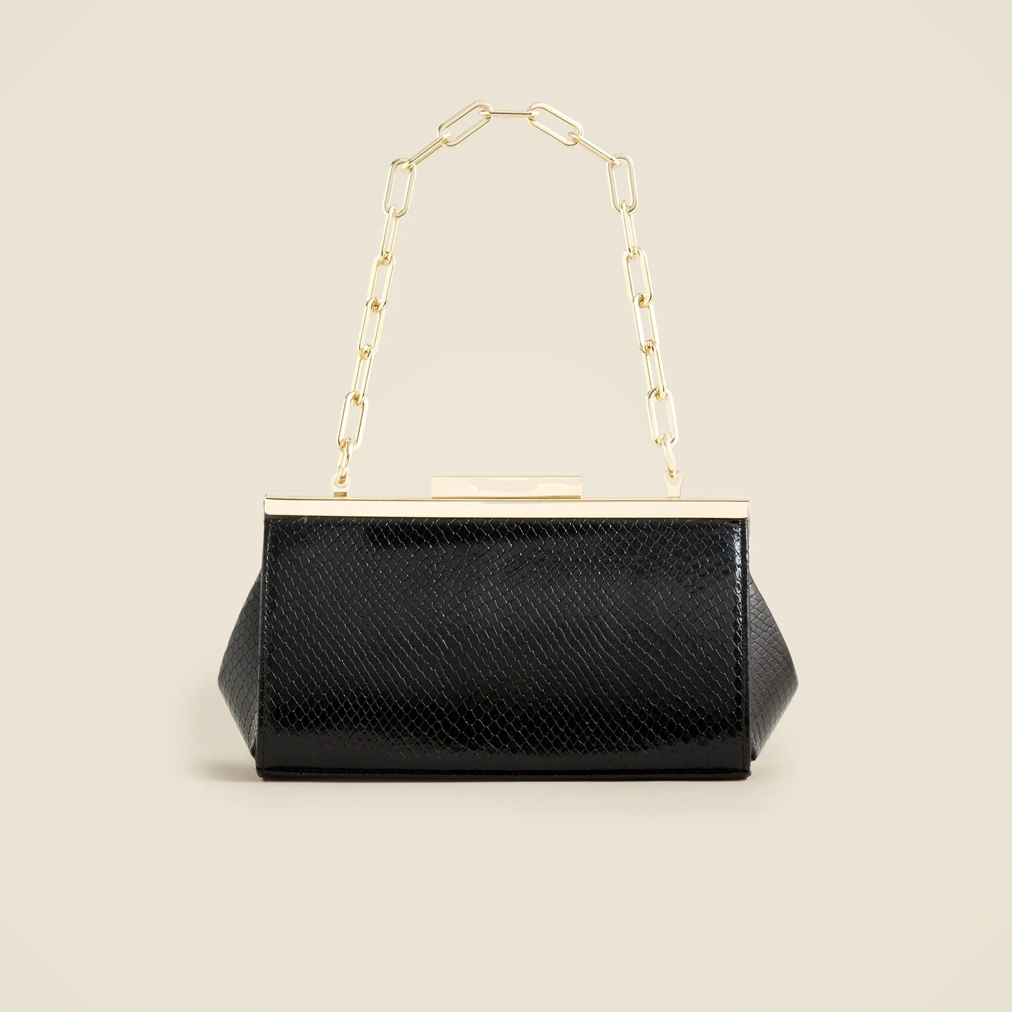 Structured three-in-one bag in crinkle Italian leather