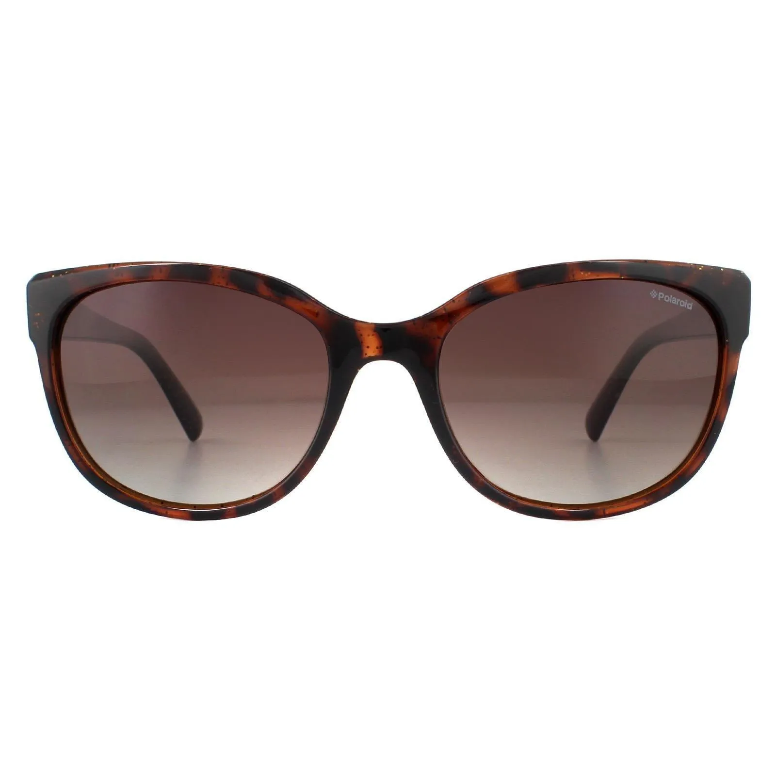 Sunglasses | Cat Eye Dark Havana Glitter Brown Gradient Polarized Sunglasses | Polaroid