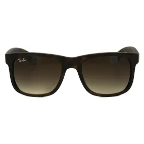 Sunglasses | Rectangle Rubber Light Havana Brown Gradient Sunglasses | Ray-Ban