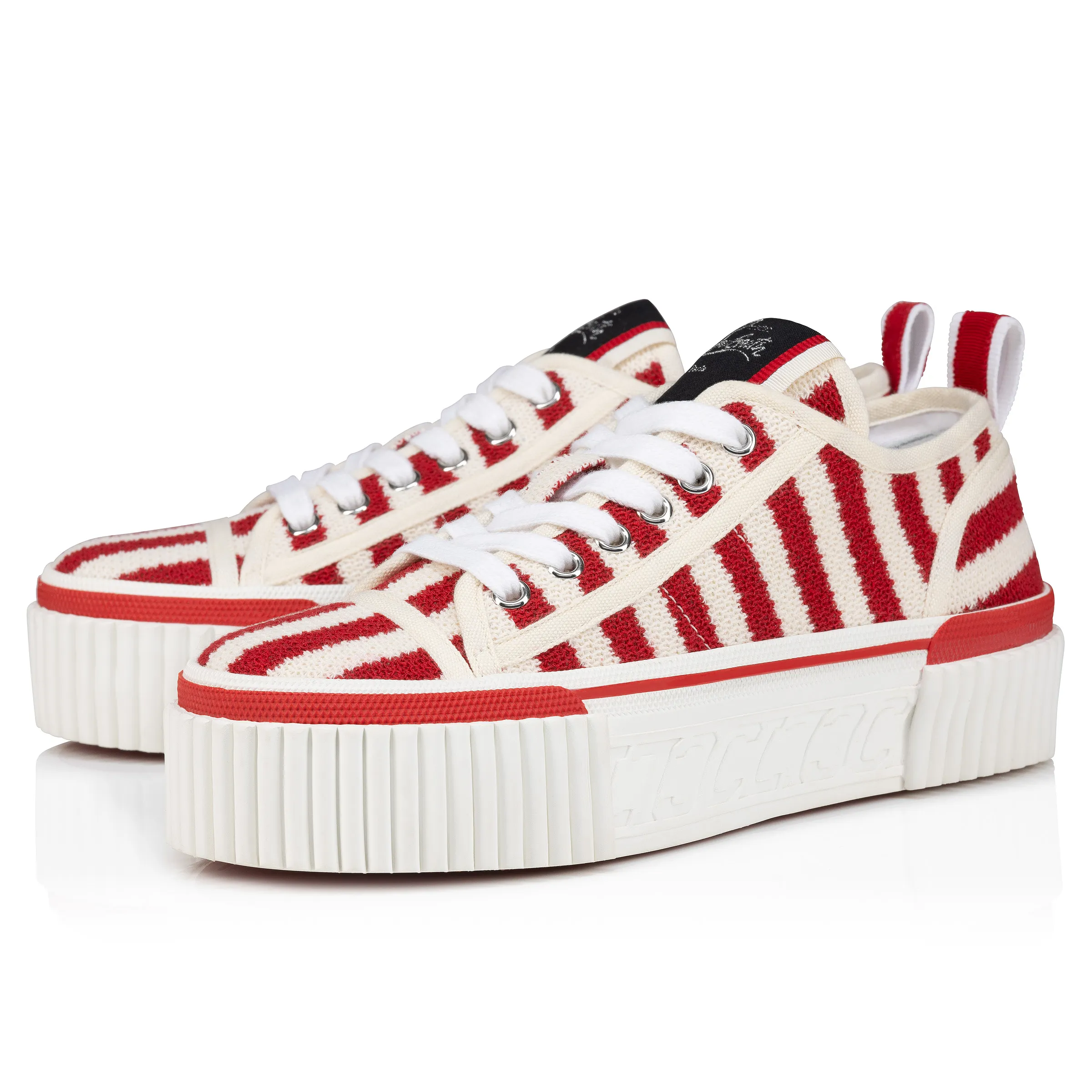 Super Pedro 40 mm Sneakers - Malha printed fabric - Loubi - Women