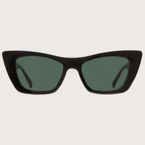 Suzy Sunglasses (Black + Green)