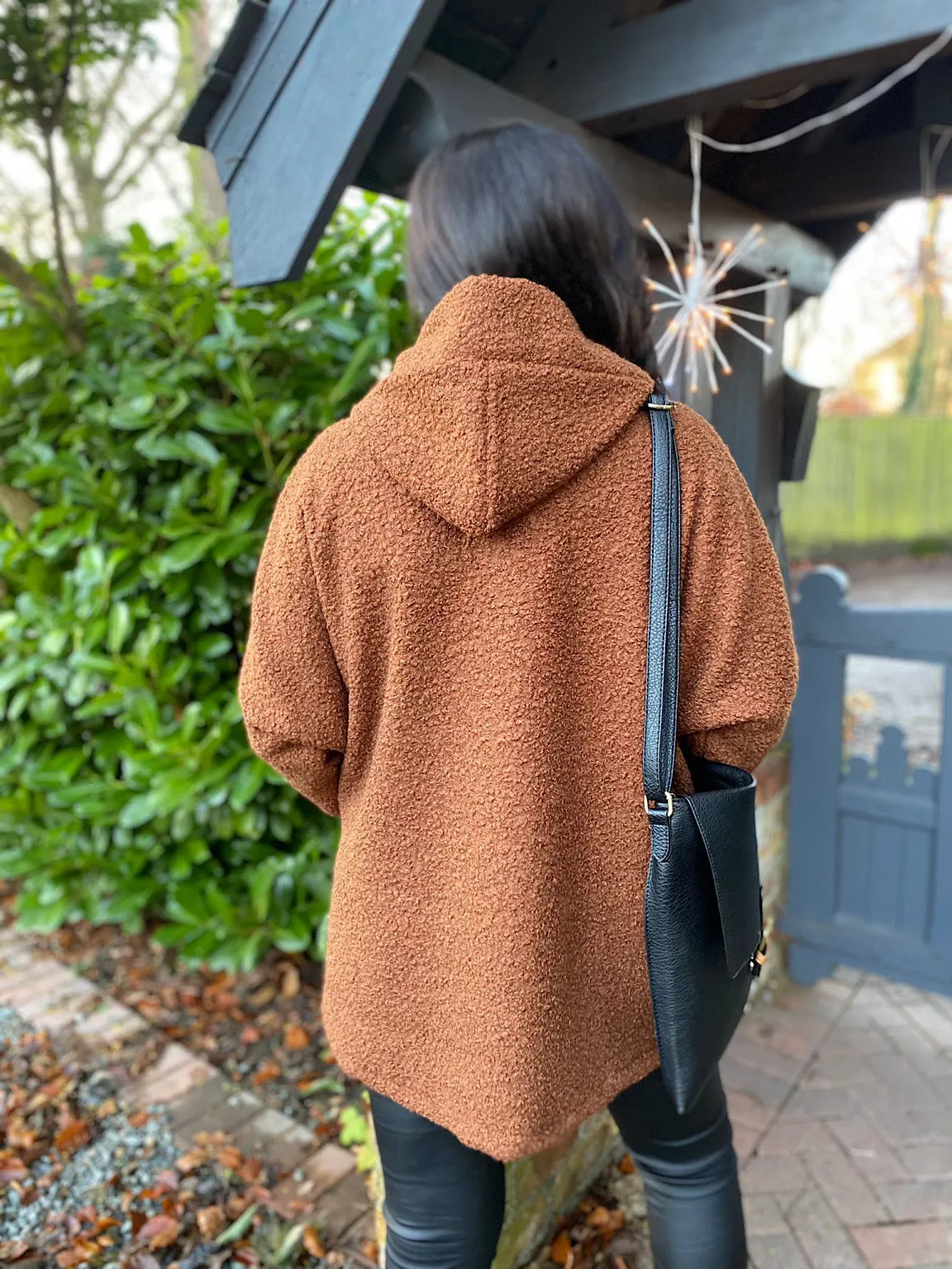 Tan Zip Hooded Jacket Norma