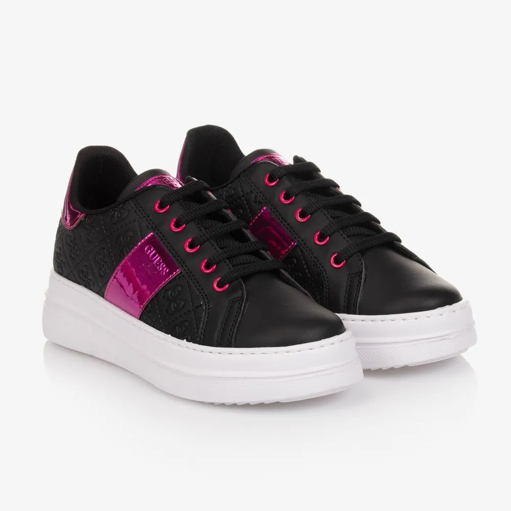 Teen Black & Pink Trainers