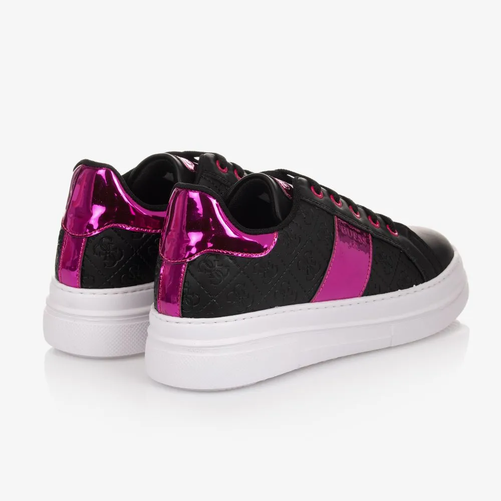 Teen Black & Pink Trainers