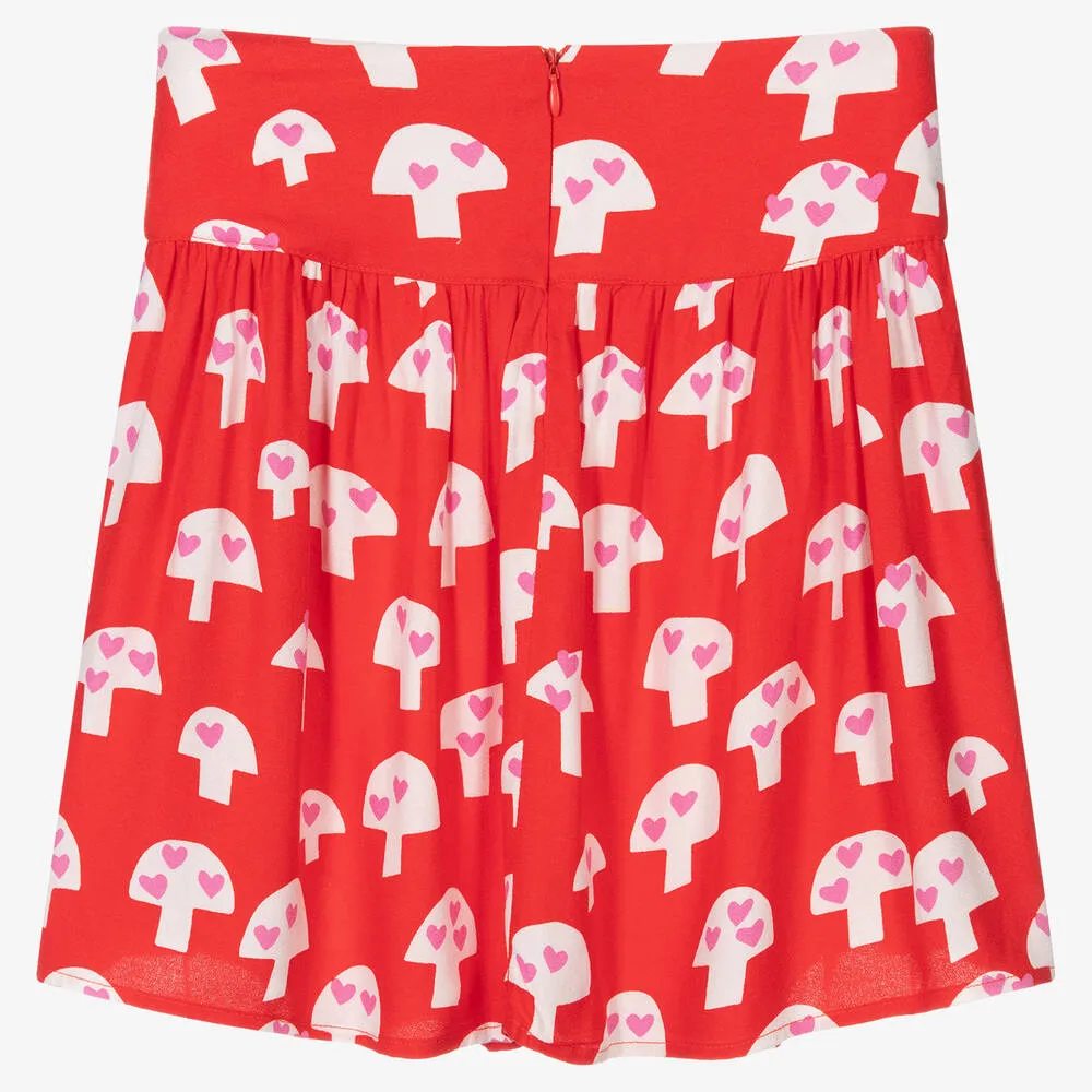 Teen Girls Mushroom Skirt