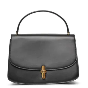 The Row Sofia 10 black leather bag