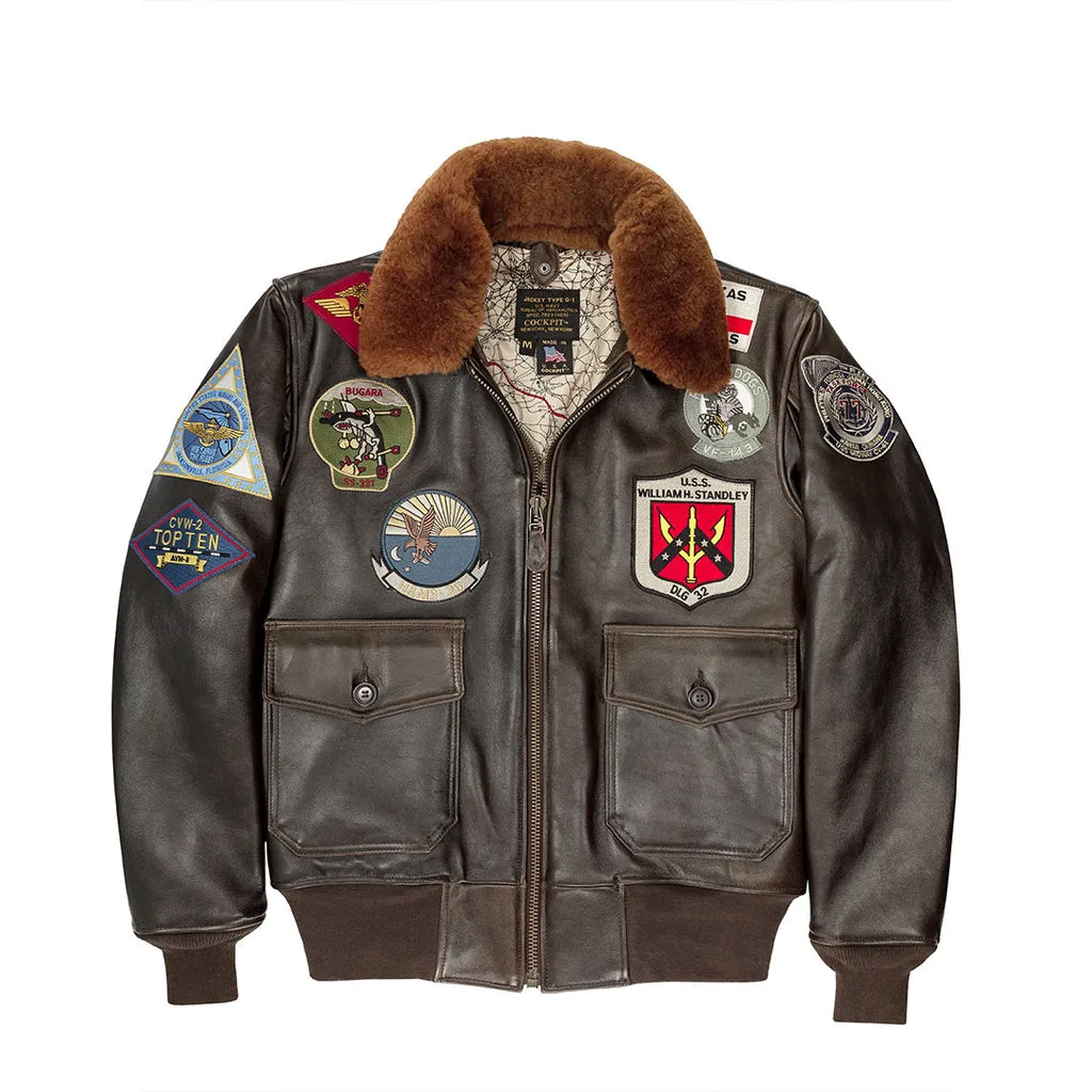 Top Gun G-1 Leather Jacket - Brown | Cockpit USA