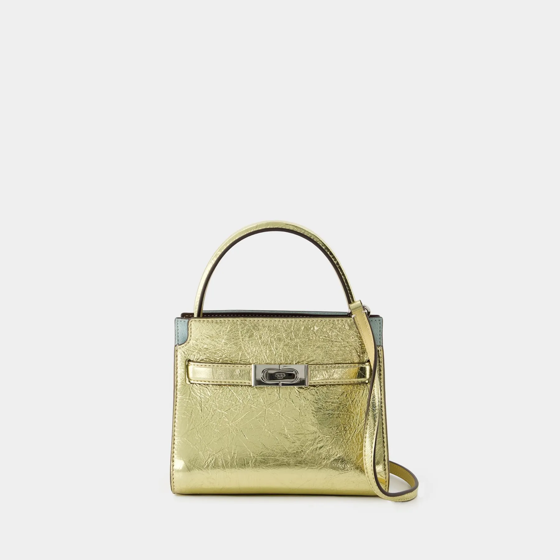 Tory Burch  Lee Radziwill Petite Double Bag - Tory Burch - Leather - Gold