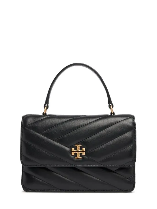 Tory Burch   Mini Kira Chevron leather top handle bag 