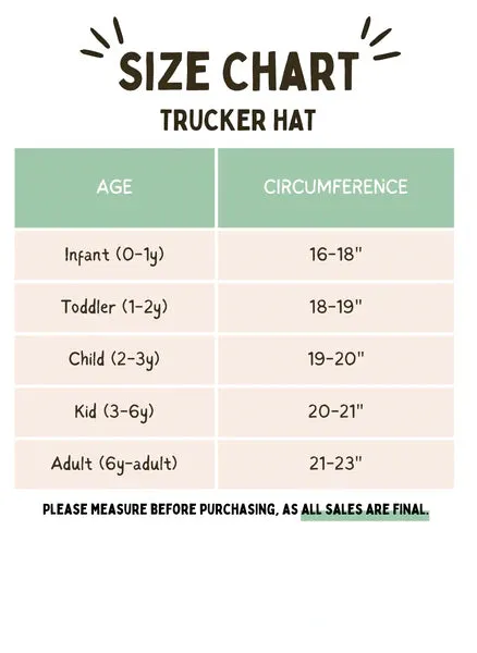 Trucker Hat / Blue Construction