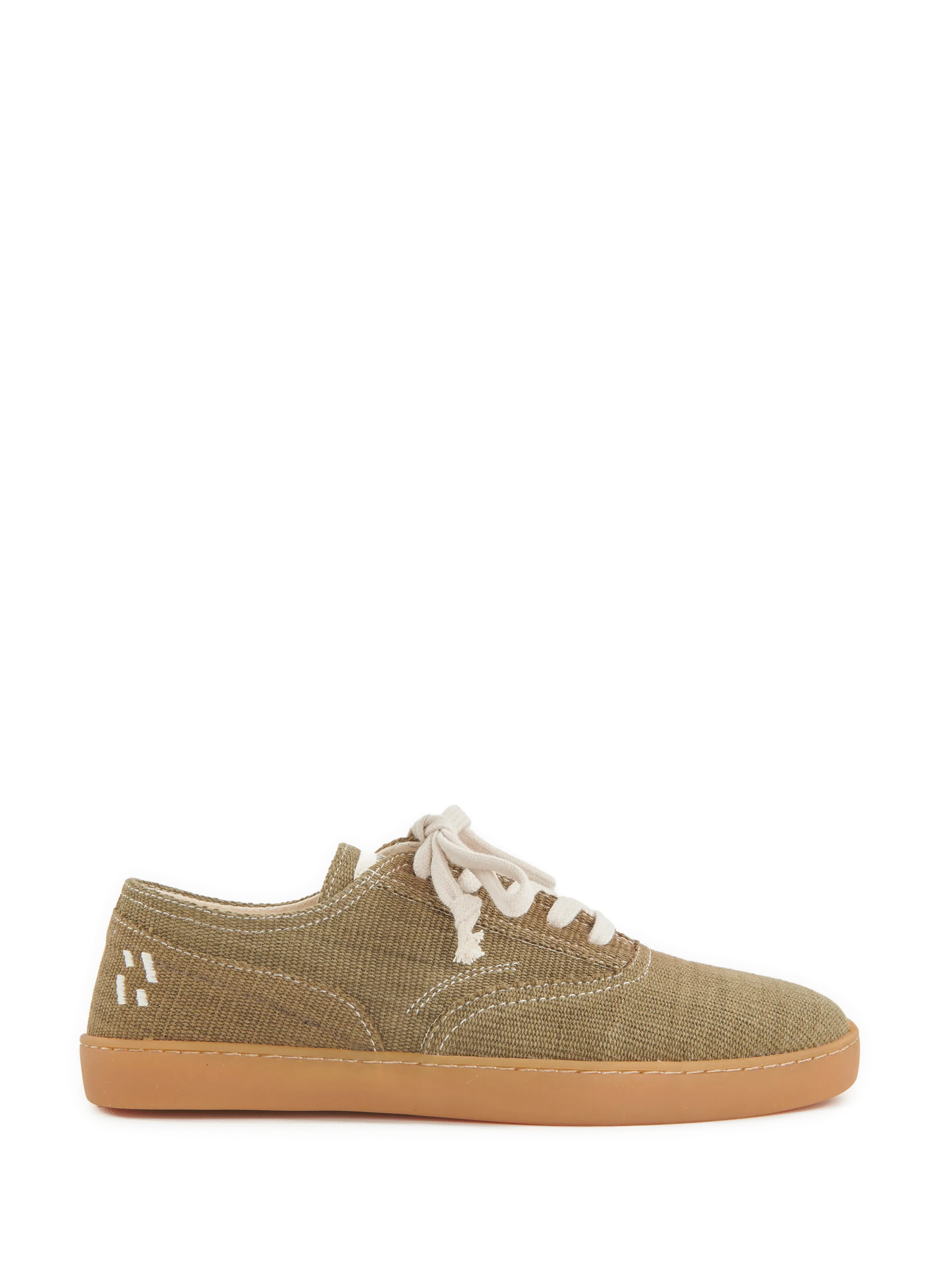 UMOJA  Maji natural fibre low-top sneakers - Khaki