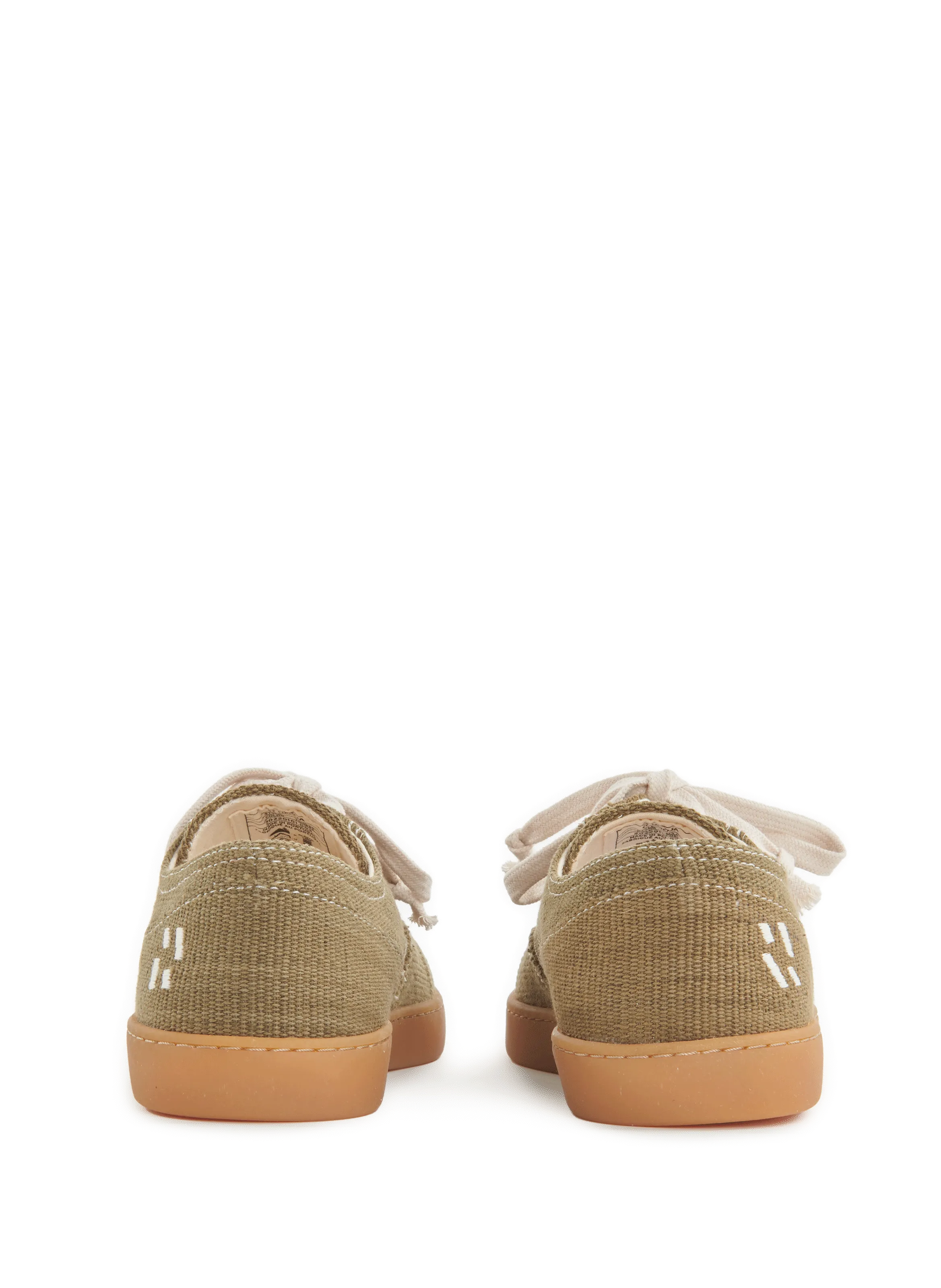 UMOJA  Maji natural fibre low-top sneakers - Khaki