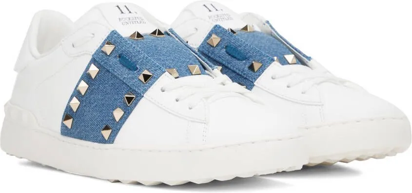 Valentino Garavani White Rockstud Untitled Sneakers