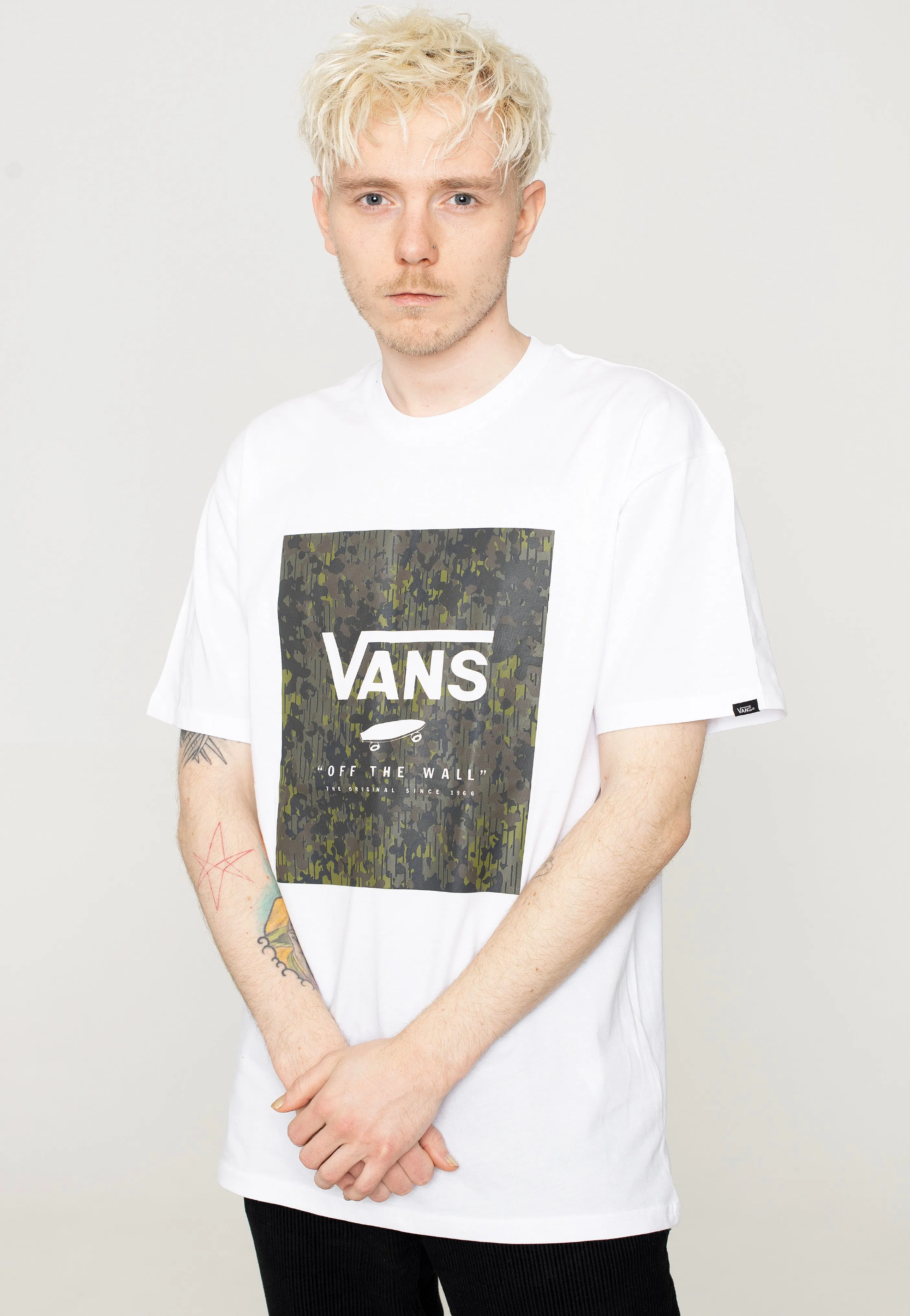 Vans - Classic Print Box White/Loden Green - T-Shirt