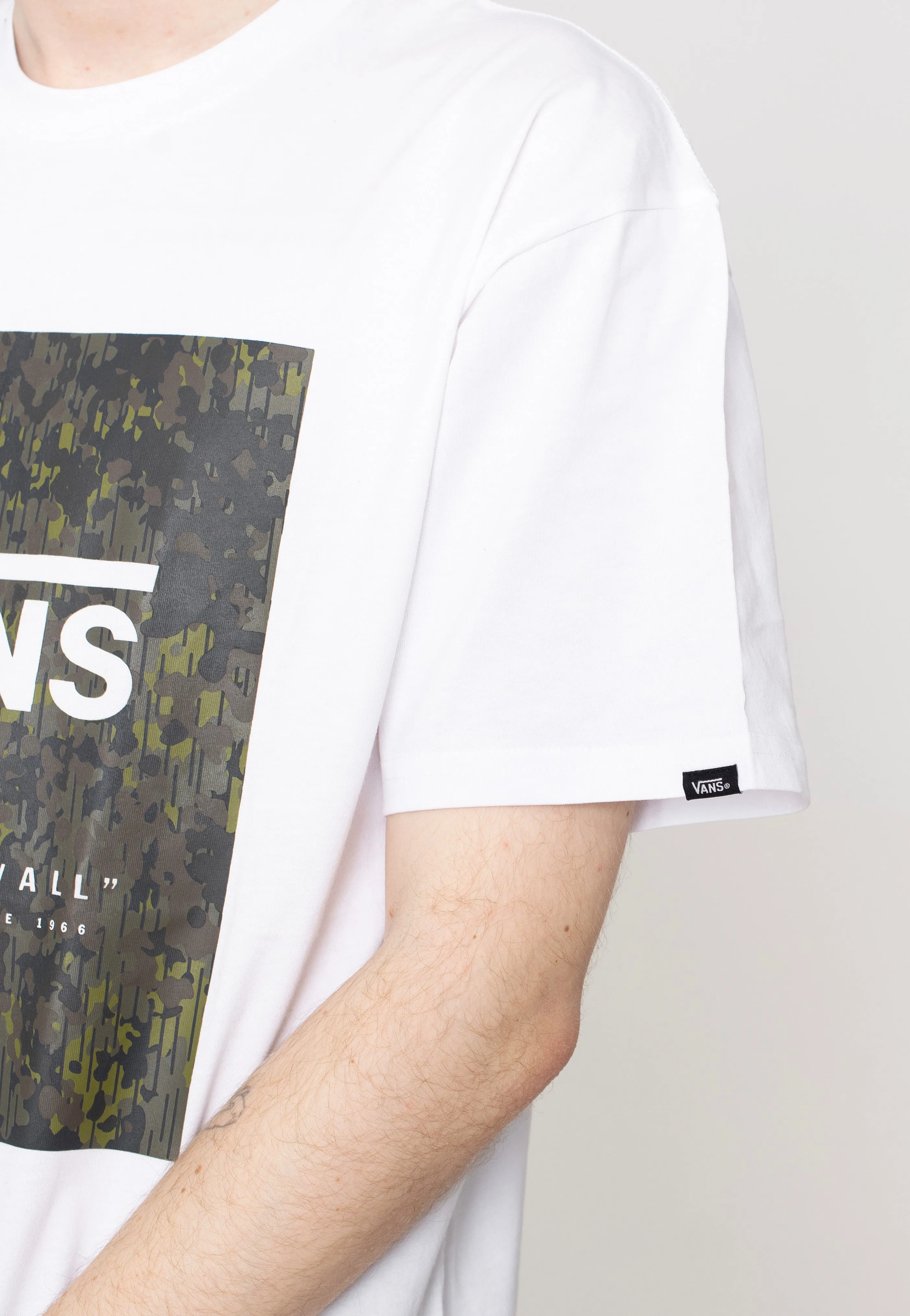 Vans - Classic Print Box White/Loden Green - T-Shirt