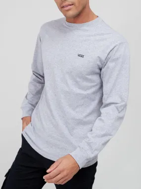 Vans Left Chest Hit Long Sleeve T-Shirt - Grey/Black