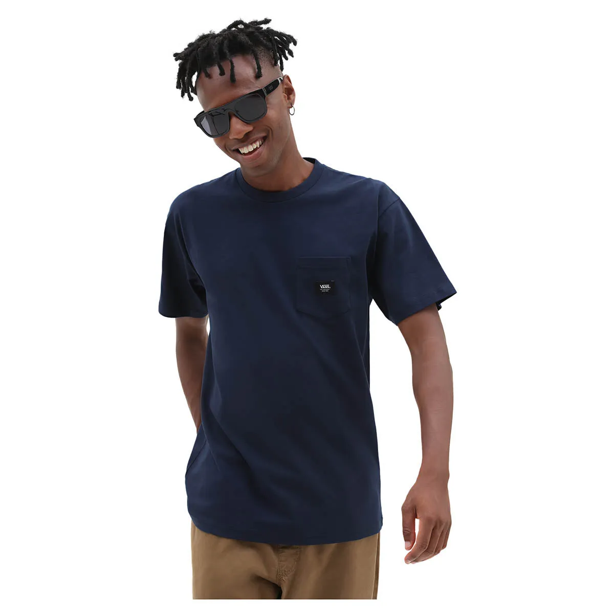 Vans Men's Woven Patch Pocket T-Shirt - Dress Blue