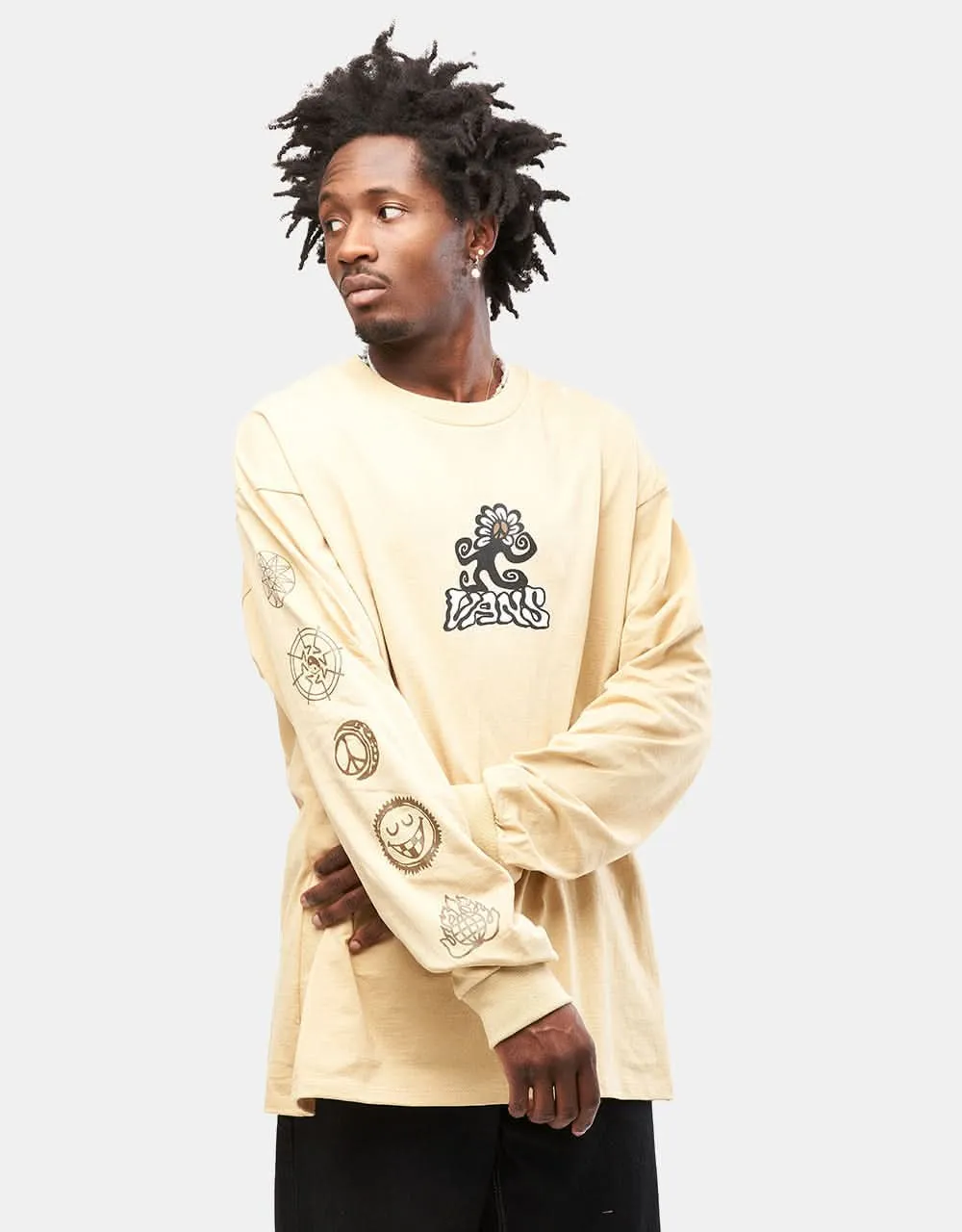 Vans Off The Wall Skate Classic L/S T-Shirt - Taos Taupe