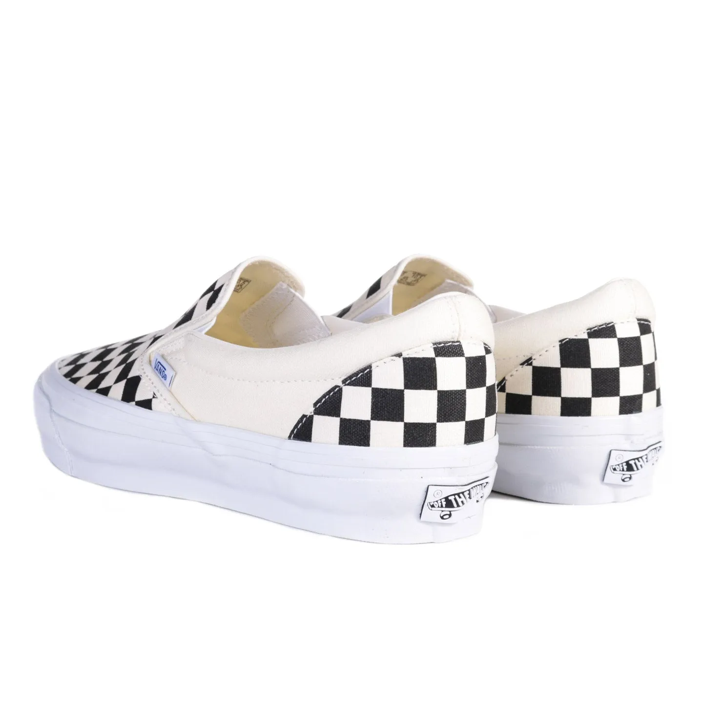 VANS PREMIUM CLASSICS SLIP-ON REISSUE 98 LX CHECKERBOARD BLACK