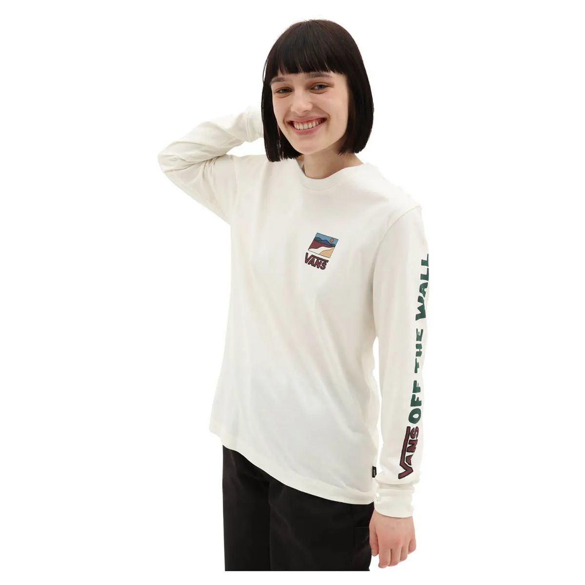 Vans Sun Trail Long Sleeve T-Shirt - Marshmallow