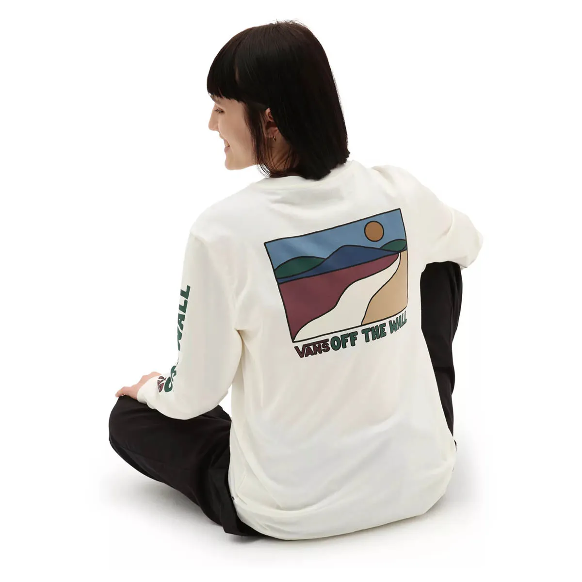 Vans Sun Trail Long Sleeve T-Shirt - Marshmallow