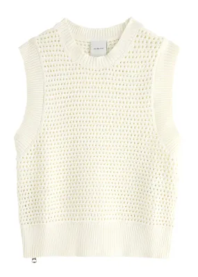 VARLEY Randal open-knit cotton-blend vest -                         -                     -                