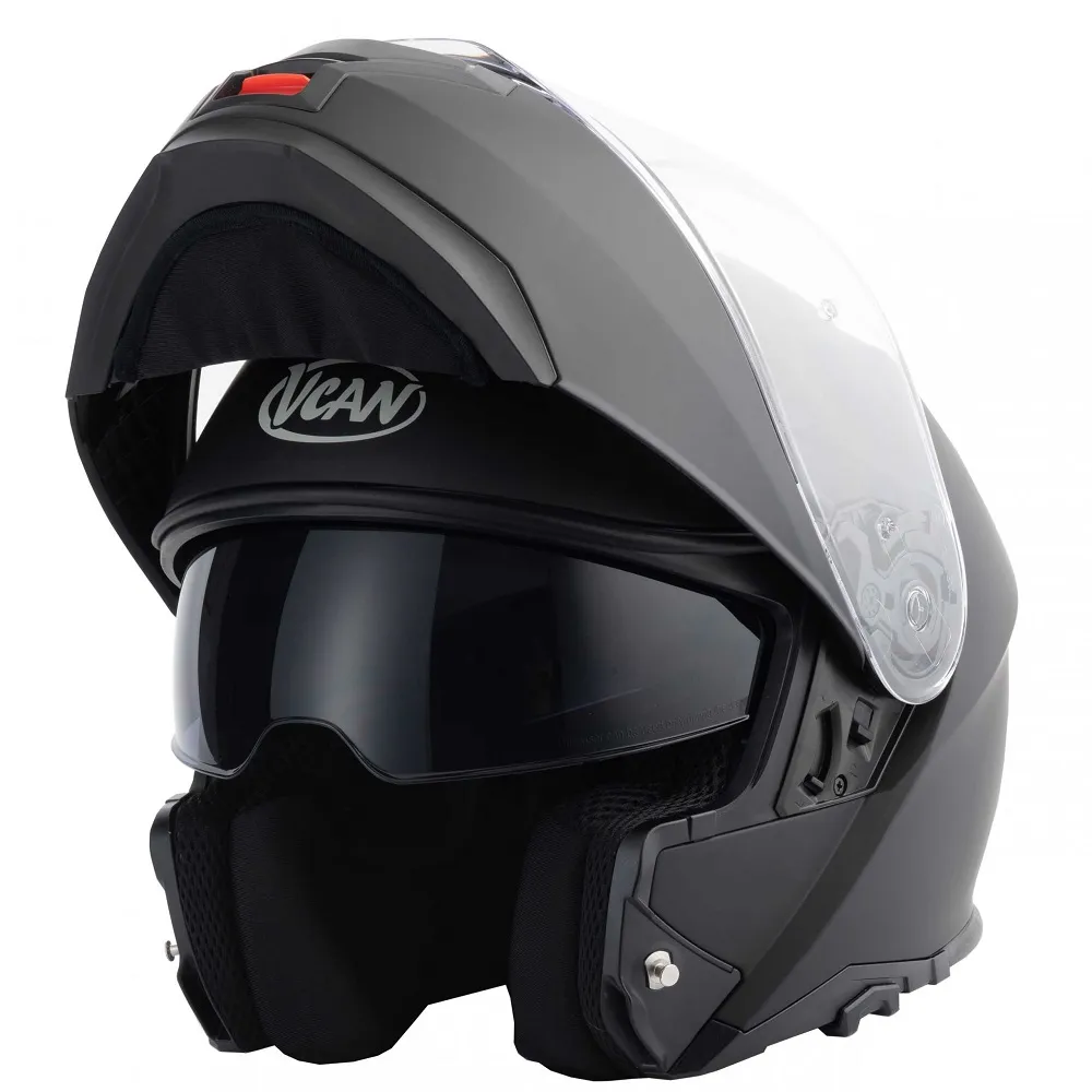 Vcan H272 Blinc Plain Helmet (Bluetooth) - Matt Black