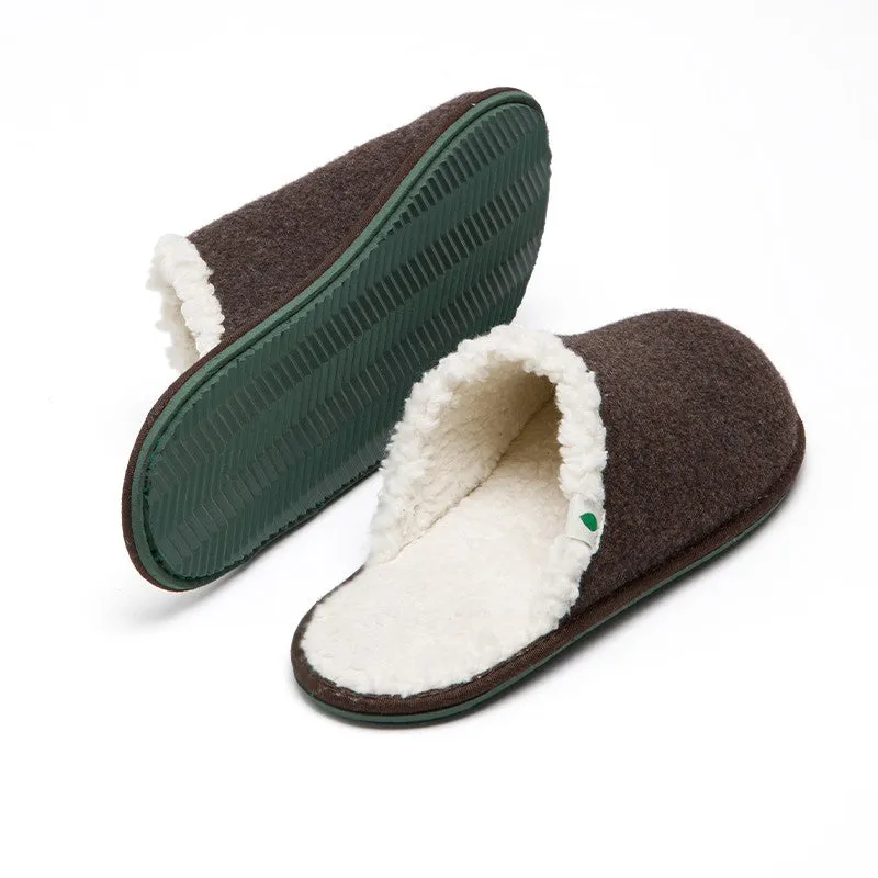 Vegan home slipper brown SAW003