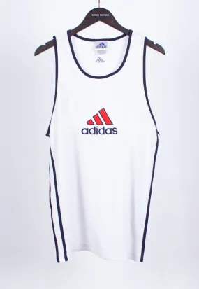 Vintage 90s Adidas Cotton Jersey Vest | Vintage Clothing Online