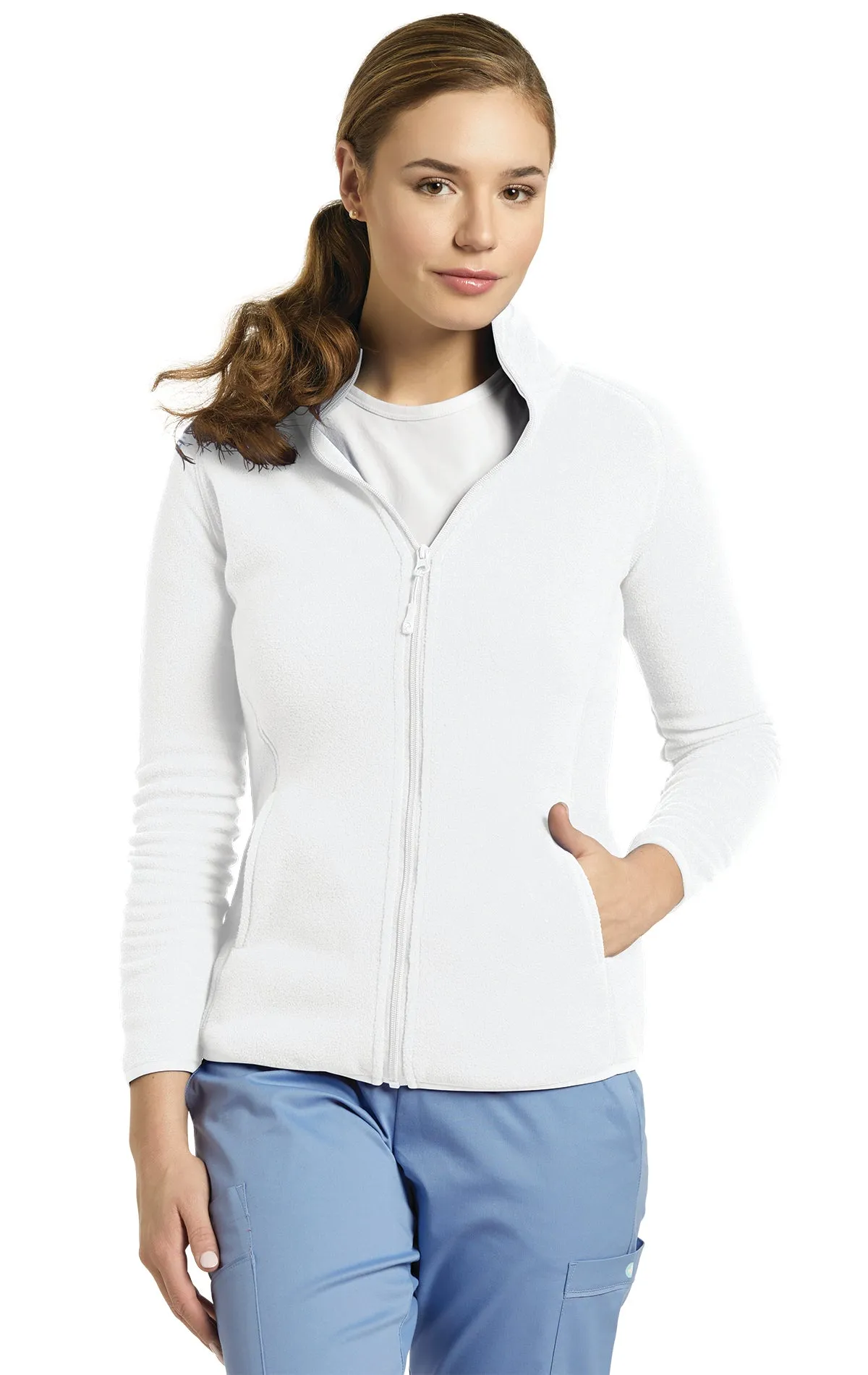 WHITE CROSS Polar fleece Zip-Front Jacket #448