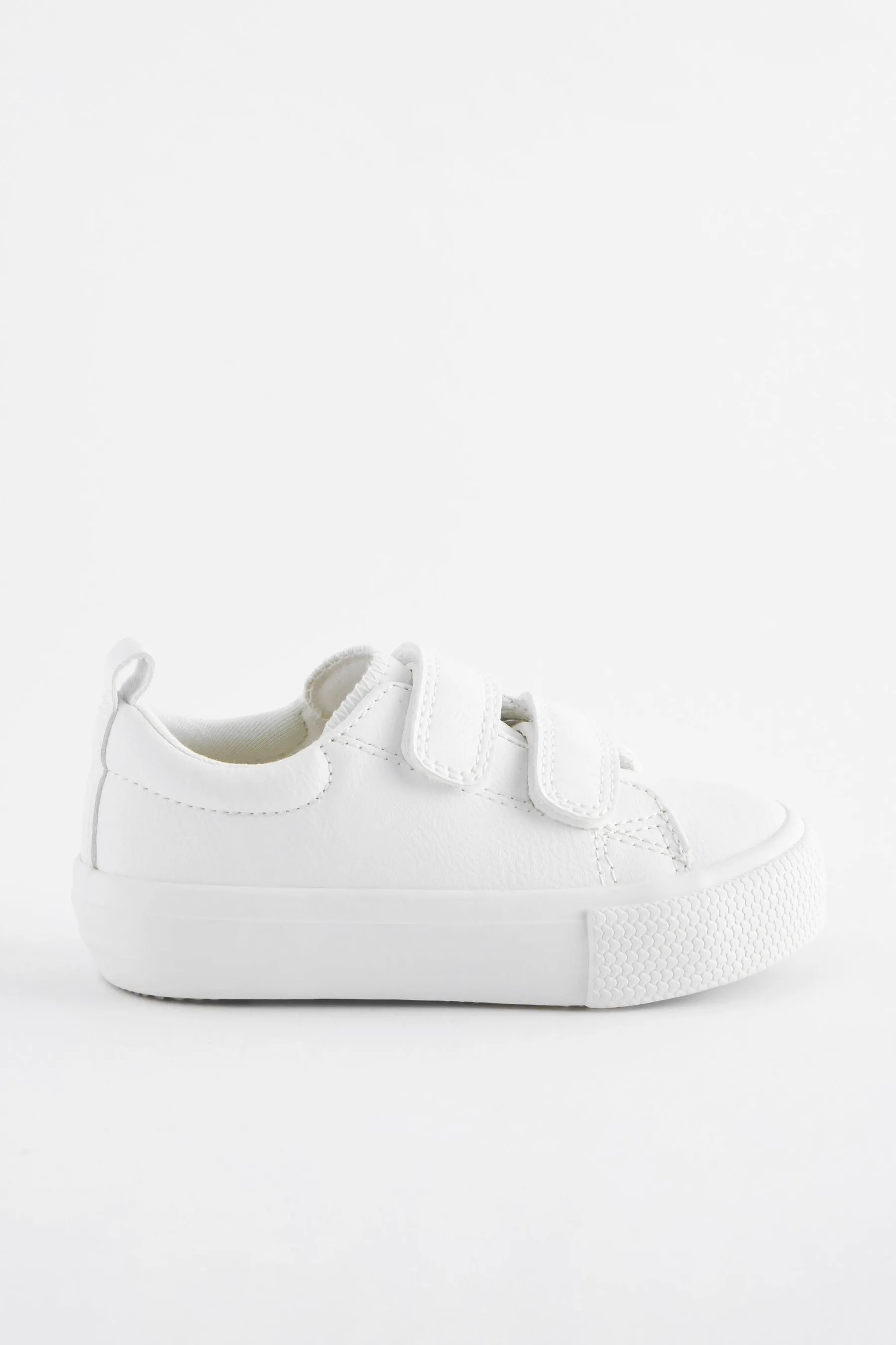 White Standard Fit (F) Chunky Trainers With Touch Fastening