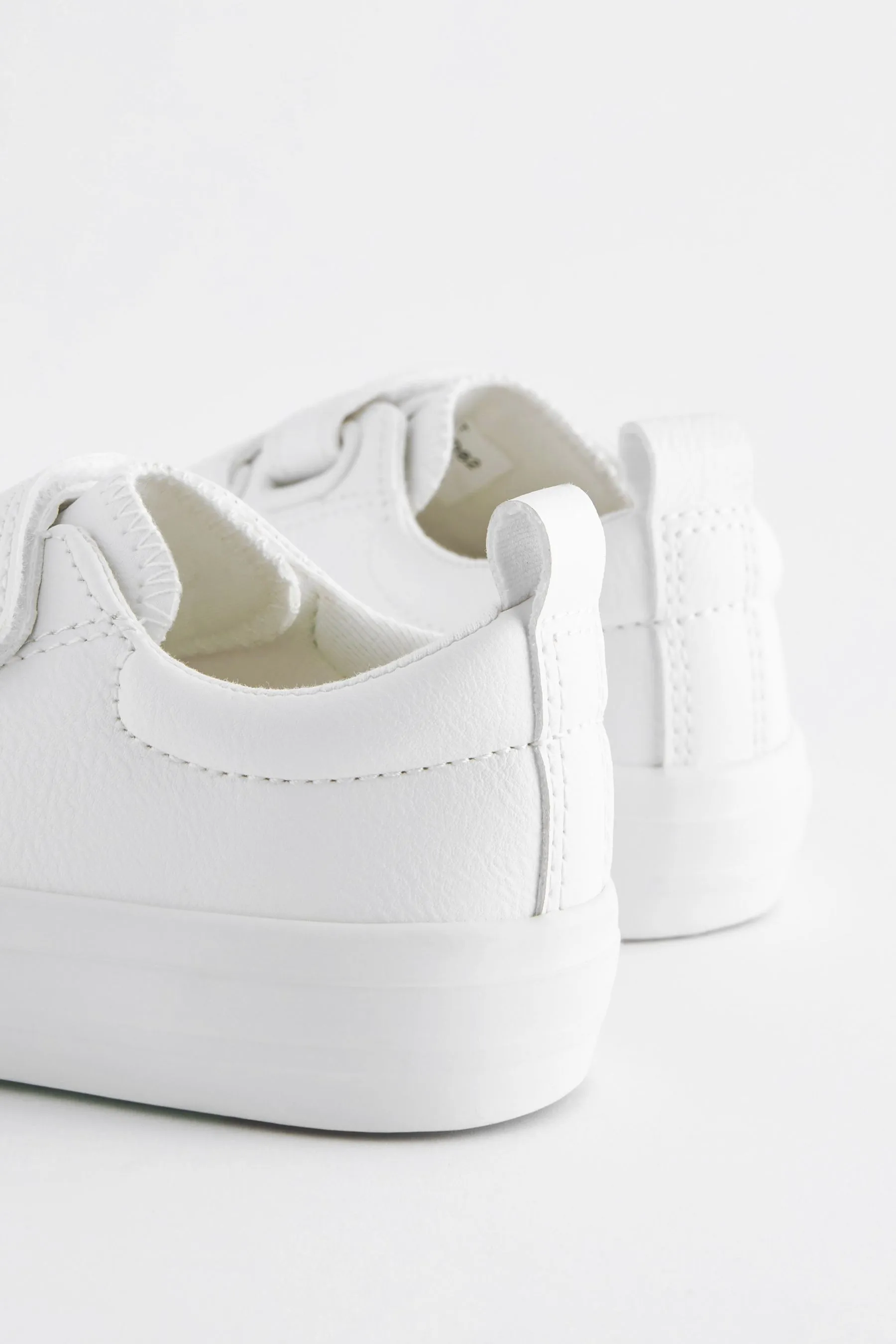 White Standard Fit (F) Chunky Trainers With Touch Fastening