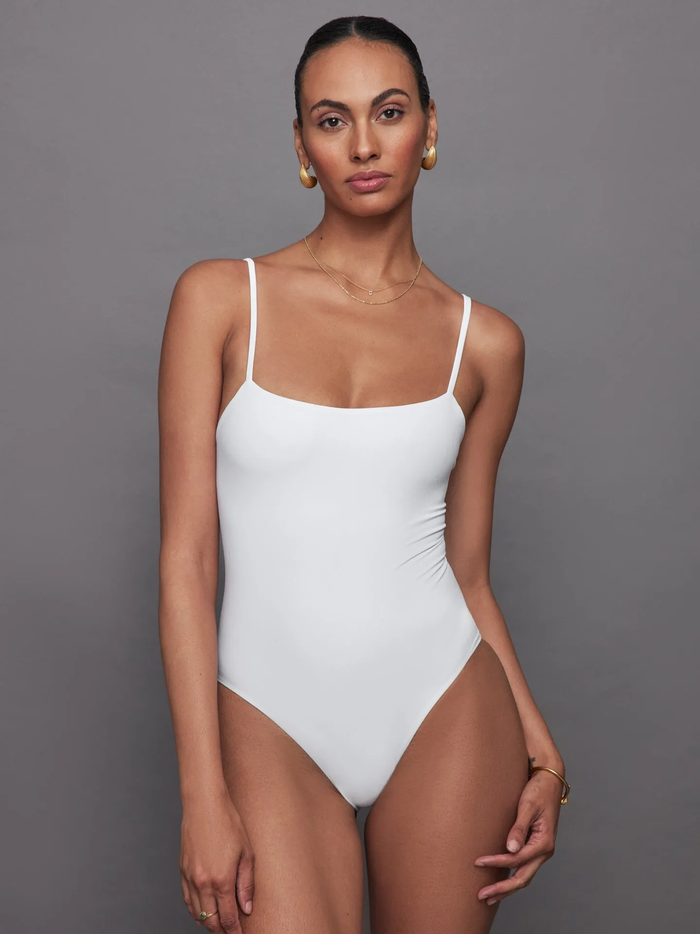 White Swimsuit & Skirt Bundle