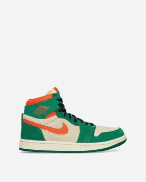 WMNS Air Jordan 1 Zoom Air CMFT 2 Sneakers Pine Green / Orange Blaze