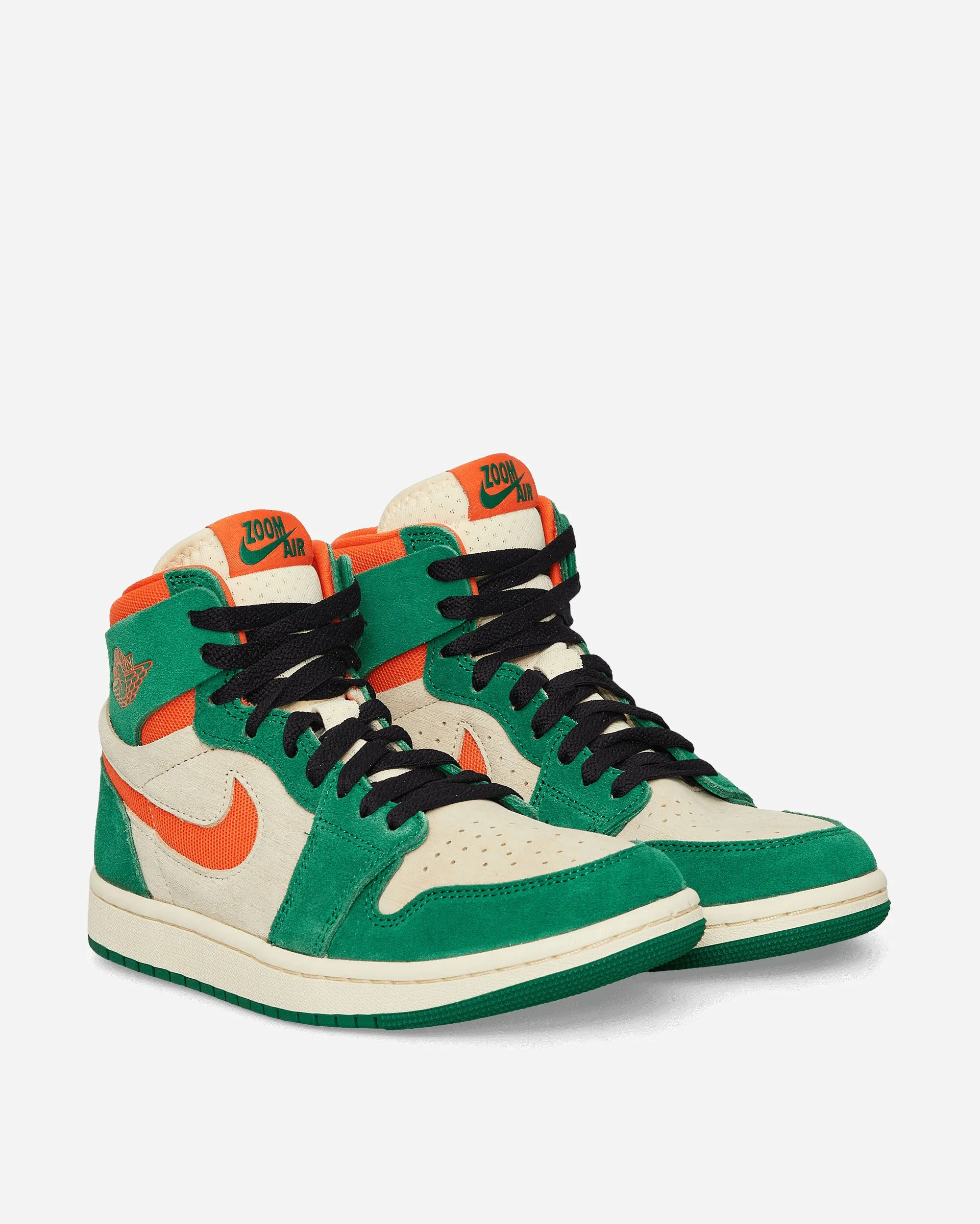 WMNS Air Jordan 1 Zoom Air CMFT 2 Sneakers Pine Green / Orange Blaze