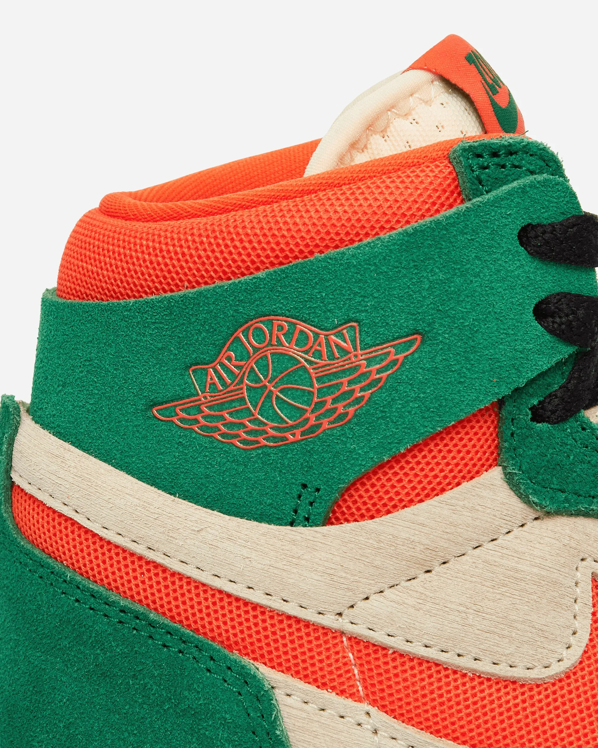 WMNS Air Jordan 1 Zoom Air CMFT 2 Sneakers Pine Green / Orange Blaze