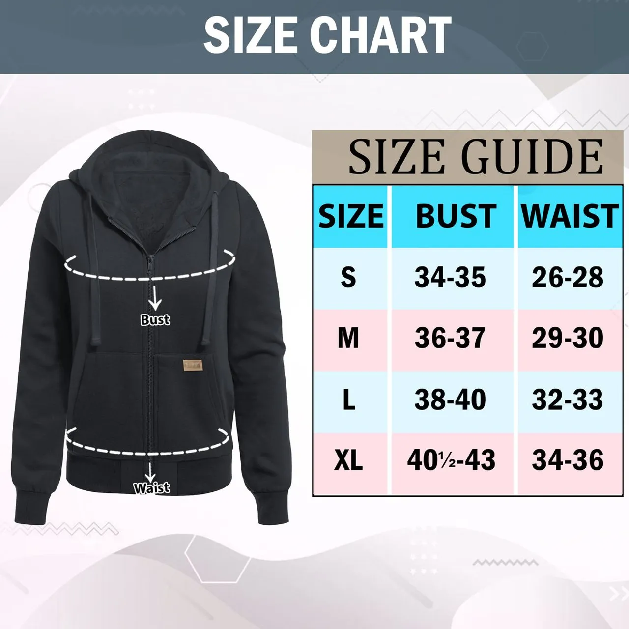 Women's Ultra-Soft Fleece Sherpa-Lined Zip-up Hoodie