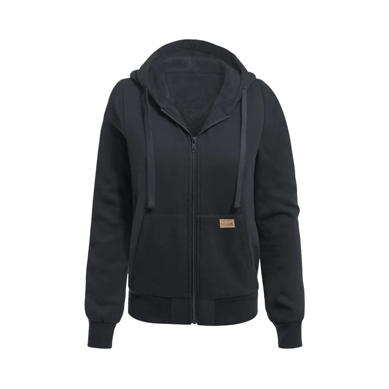 Women's Ultra-Soft Fleece Sherpa-Lined Zip-up Hoodie